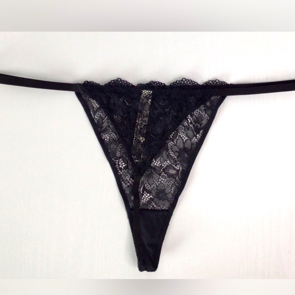 New Free People Intimates Black Thong - Picture 1 of 7